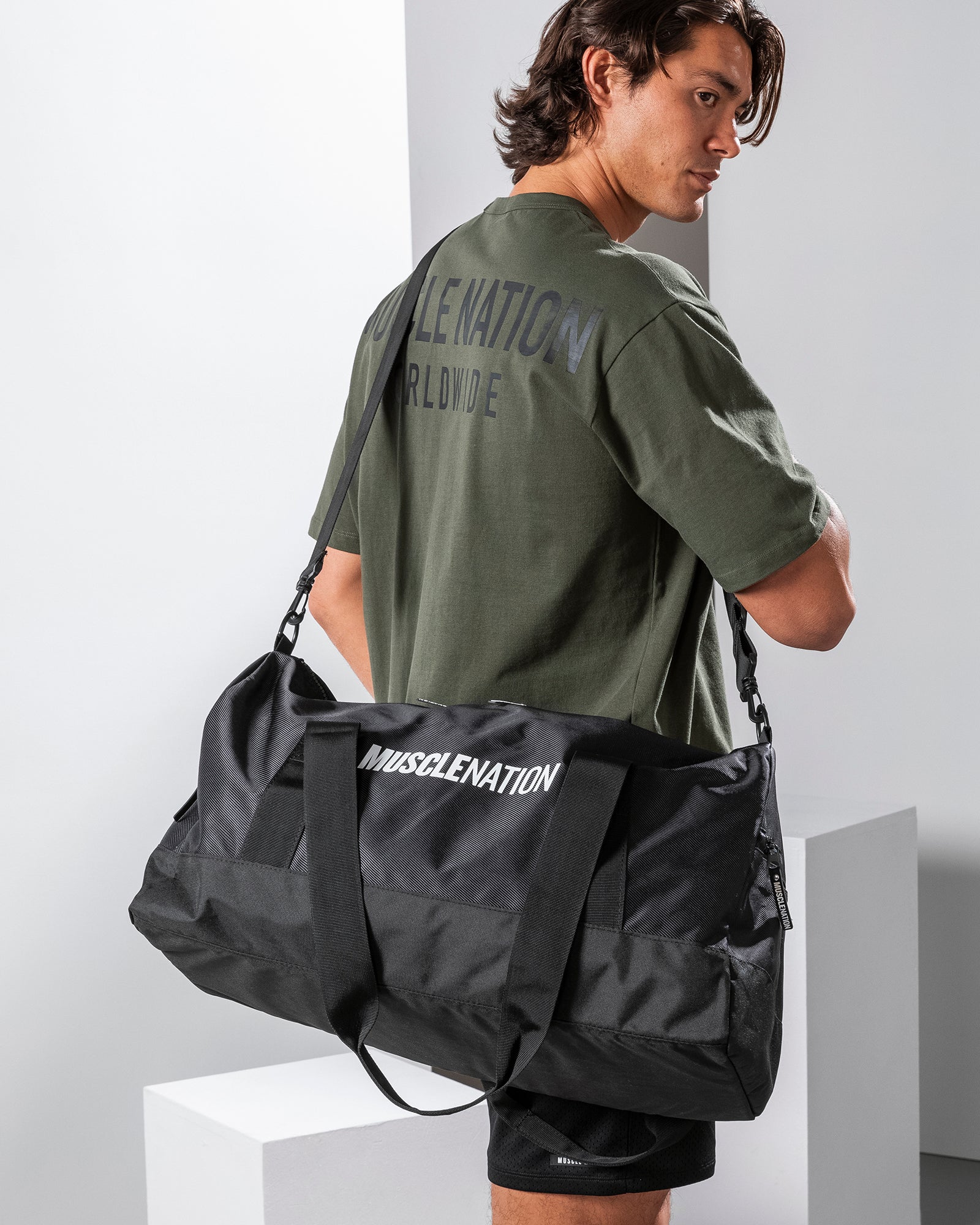 Overnight Bag - Black-Bags-ONE-AC052346BLK-ONE-MNAPPRL25239-1-Muscle Nation