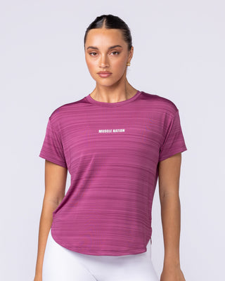 Ignite Training Tee - Raspberry Quartz-T-Shirts-XXS-1125131RSPQ-XXS-MNAPPRL45156-1-Muscle Nation