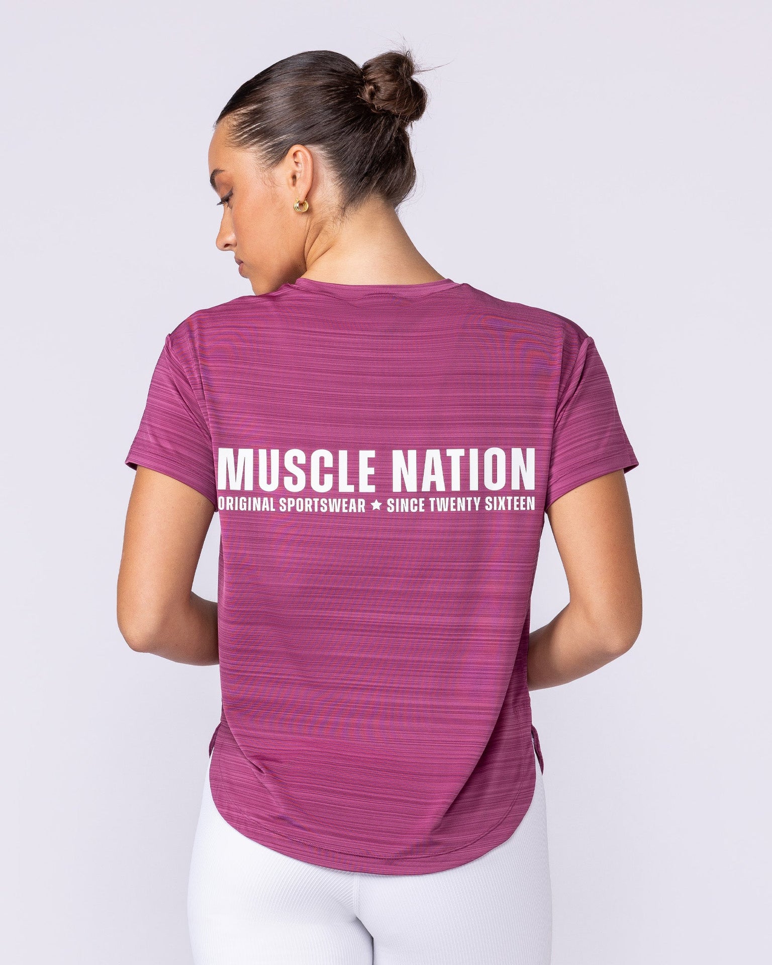 Ignite Training Tee - Raspberry Quartz-T-Shirts-XXS-1125131RSPQ-XXS-MNAPPRL45156-4-Muscle Nation
