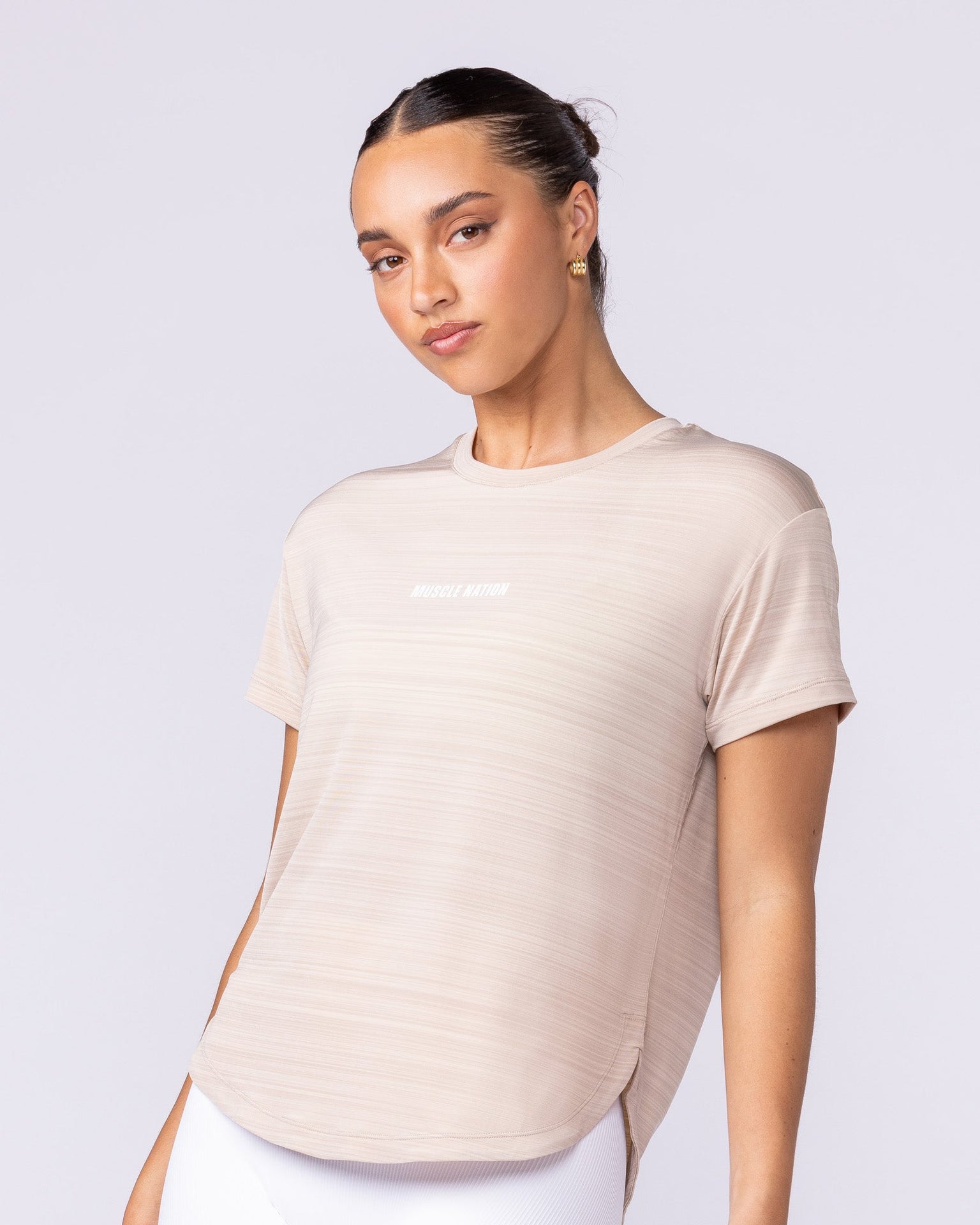 Ignite Training Tee - Sand-T-Shirts-XXS-1125131SAND-XXS-MNAPPRL45165-4-Muscle Nation