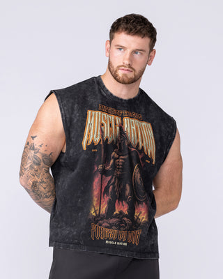 Immortal Vintage Boxy Muscle Tank - Washed Black-Singlets & Tanks-XS-112578WSHBLK-XS-MNAPPRL47448-1-Muscle Nation