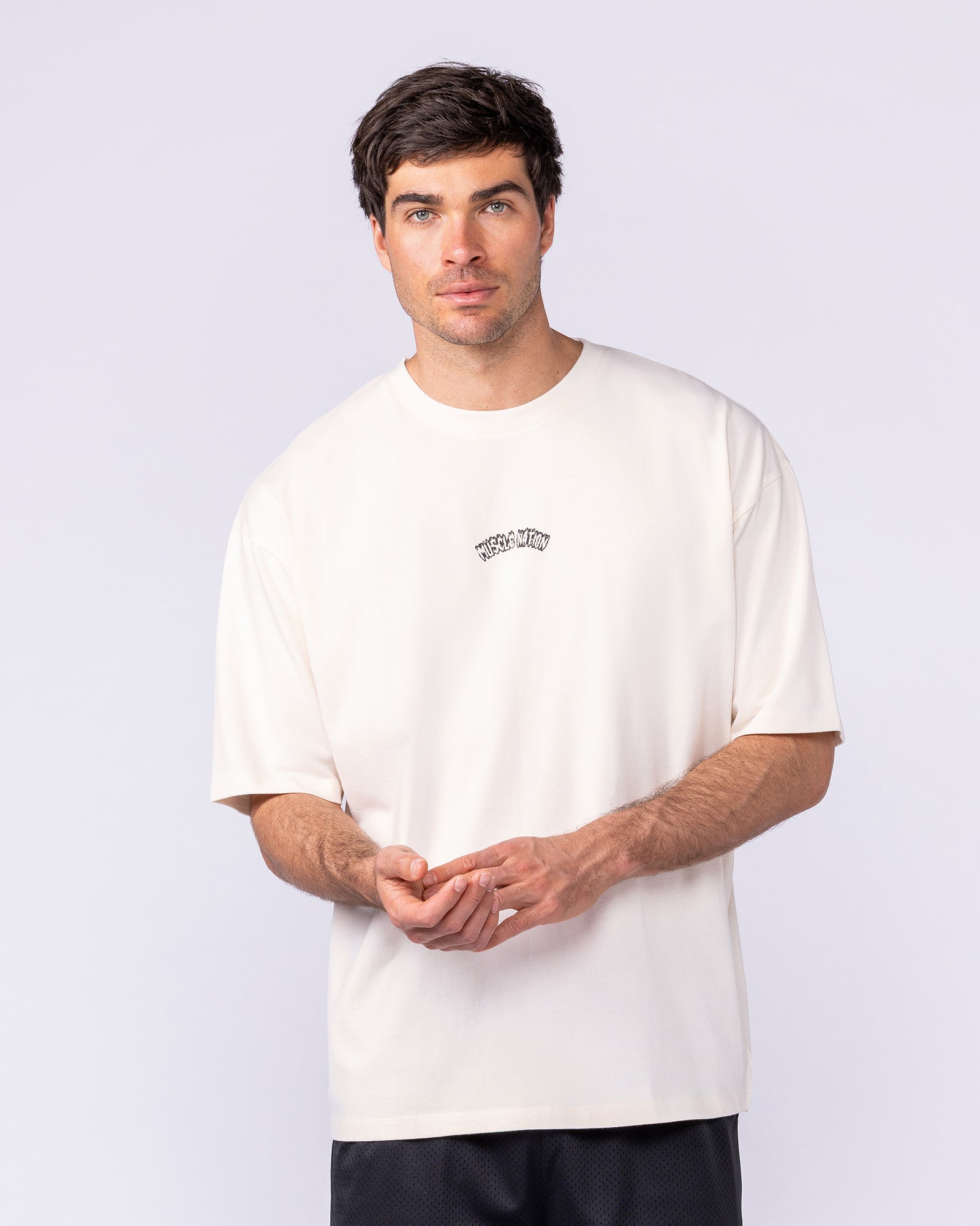 Inferno Oversized Tee - Travertine-T-Shirts-XS-112567TRAV-XS-MNAPPRL47456-2-Muscle Nation