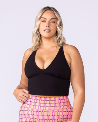 Influence Bra Tank - Black-Singlets & Tanks-XXS-112533BLK-XXS-MNAPPRL46134-1-Muscle Nation