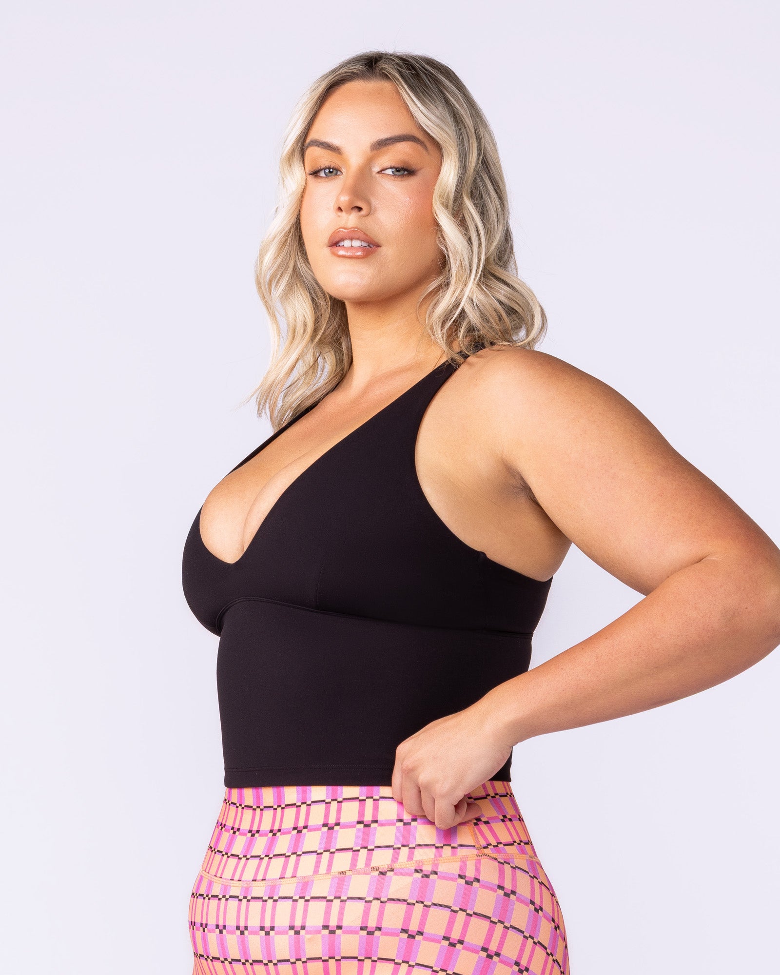 Influence Bra Tank - Black-Singlets & Tanks-XXS-112533BLK-XXS-MNAPPRL46134-3-Muscle Nation