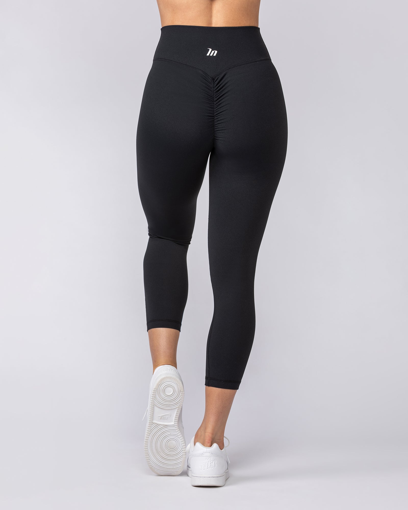 Instinct Scrunch 7/8 Leggings - Black-Leggings-XXS-112577BLK-XXS-MNAPPRL44671-5-Muscle Nation