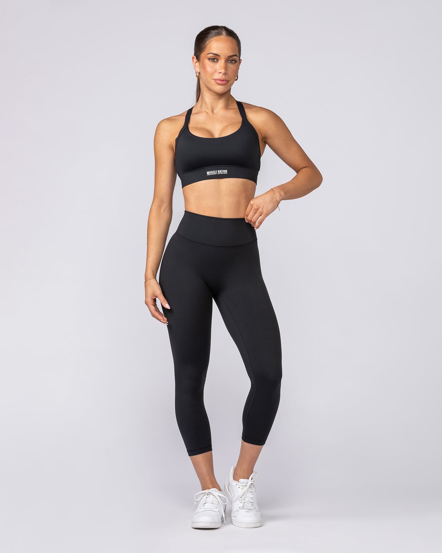 Instinct Scrunch 7/8 Leggings - Black-Leggings-XXS-072340BLK-XXS-MNAPPRL27293-6-Muscle Nation