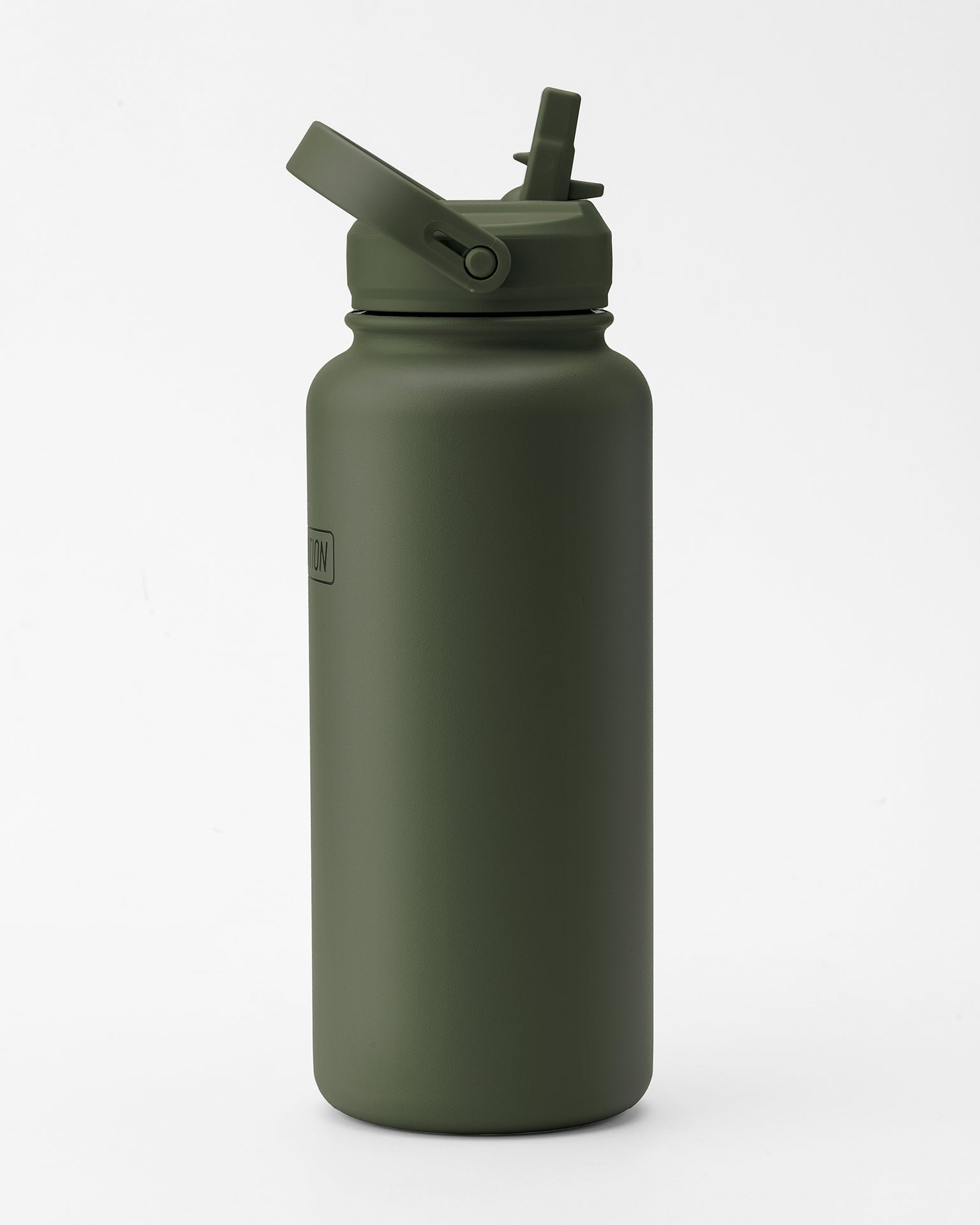 1L Insulated Water Bottle - Dark Khaki-Accessories-Dark Khaki-ACC1124135DKHAKI-ONE-MNAPPRL32731-4-Muscle Nation