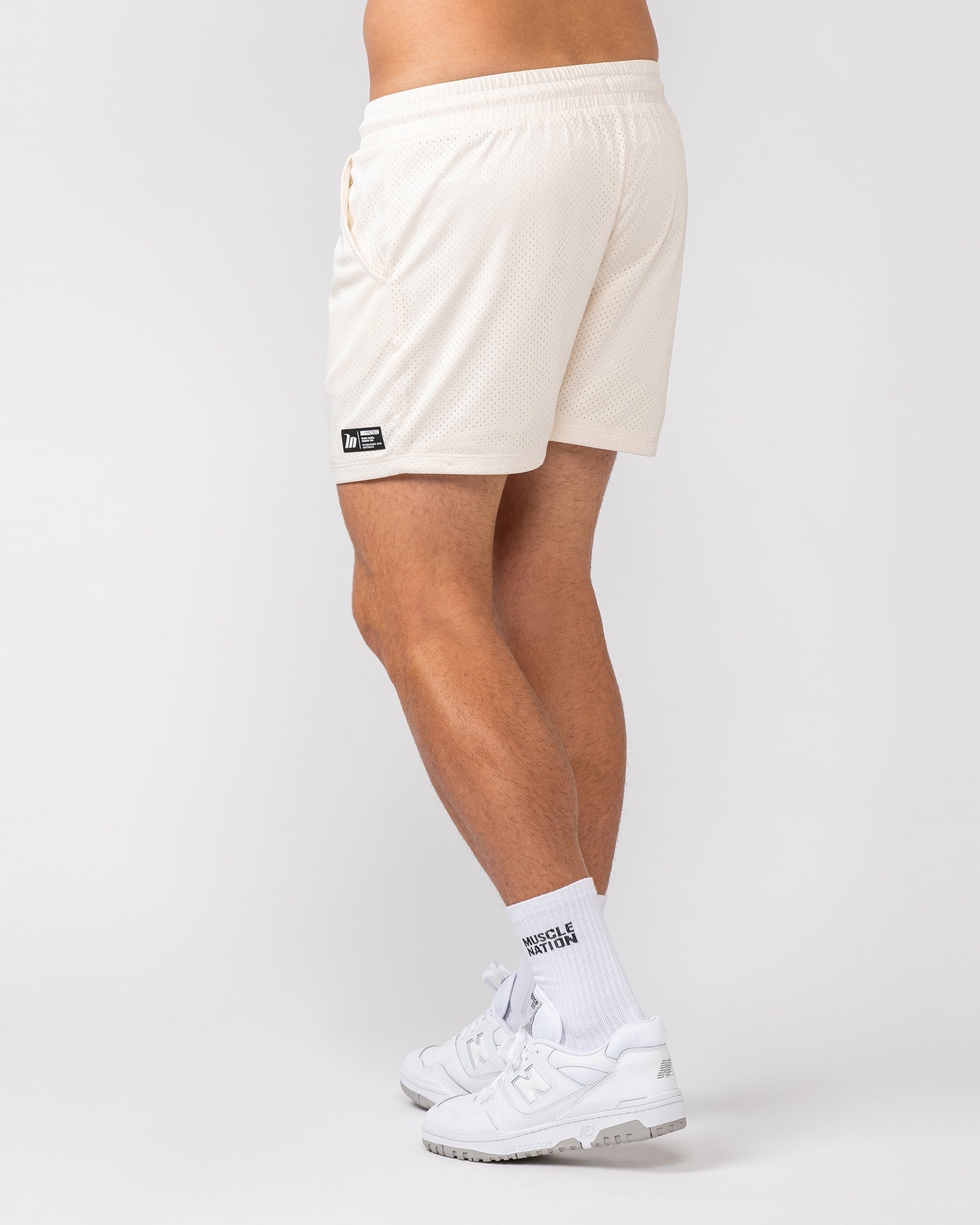 Lay Up 3.5" Shorts - Travertine-Shorts-S-052404TRAV-S-MNAPPRL31846-4-Muscle Nation