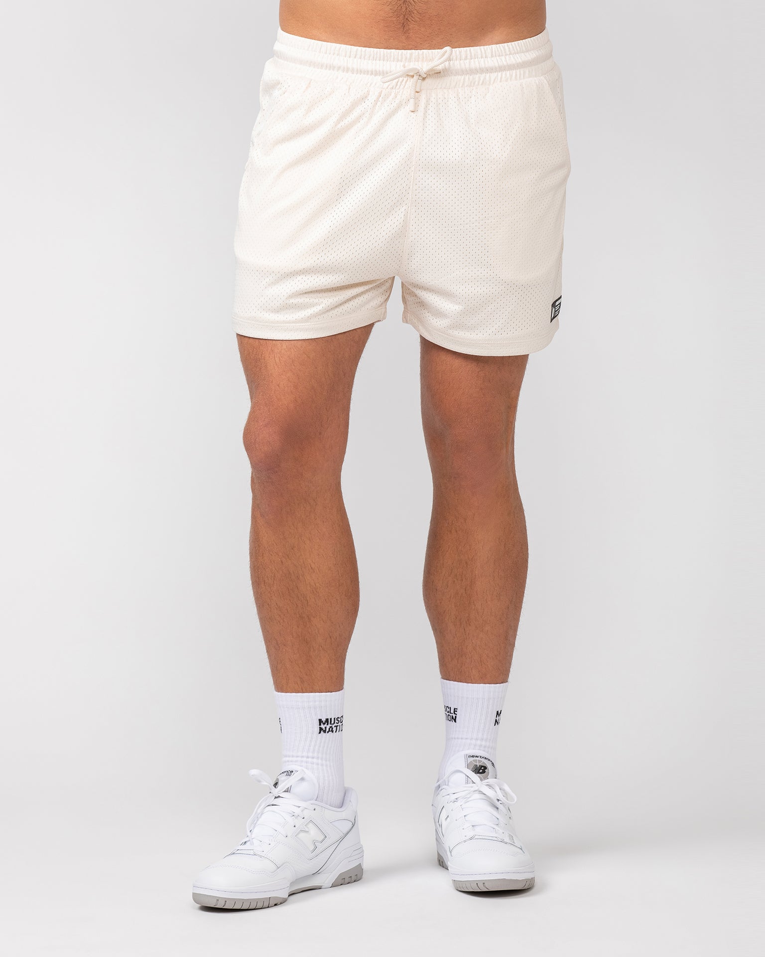 Lay Up 3.5" Shorts - Travertine-Shorts-S-052404TRAV-S-MNAPPRL31846-2-Muscle Nation