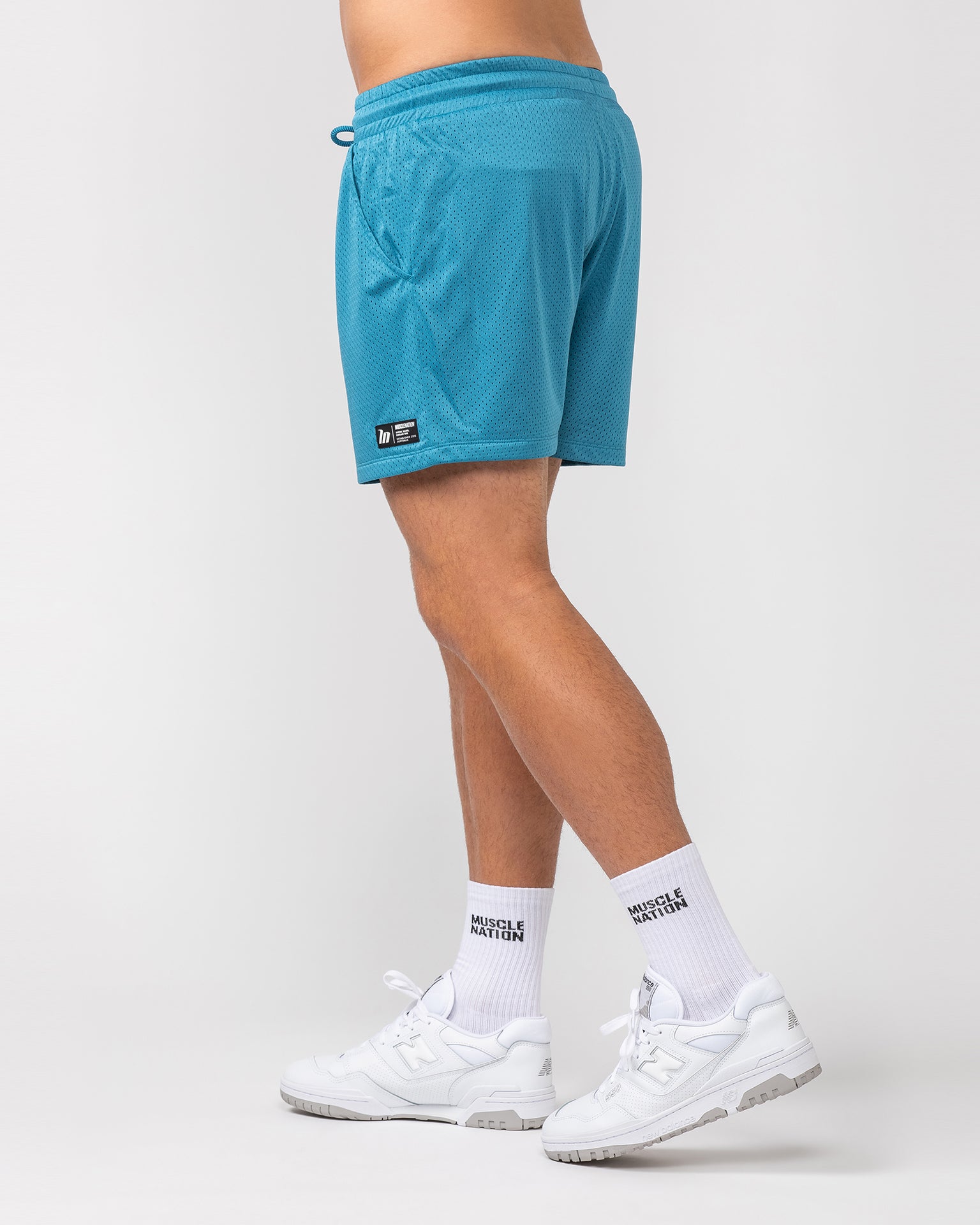 Lay Up 3.5" Shorts - Indigo-Shorts-S-052404INGO-S-MNAPPRL31839-5-Muscle Nation