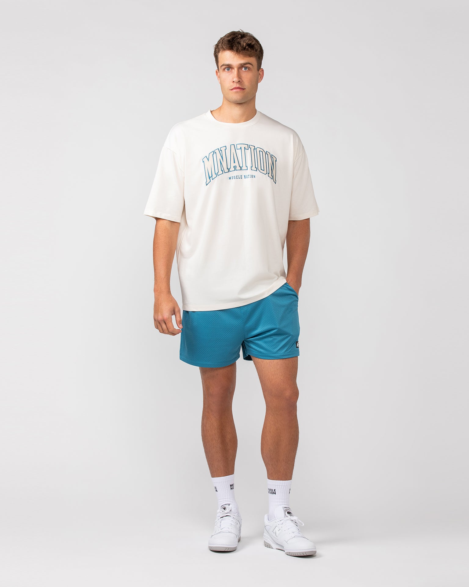 Lay Up 3.5" Shorts - Indigo-Shorts-S-052404INGO-S-MNAPPRL31839-7-Muscle Nation