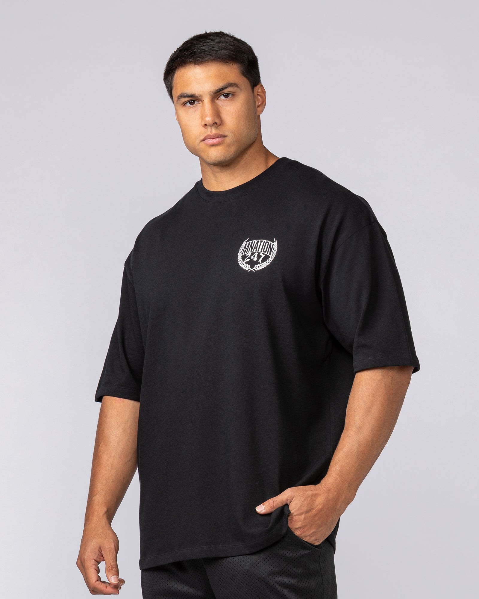 Beast Mode Oversized Tee - Black-T-Shirts-XS-052524BLK-XS-MNAPPRL43327-3-Muscle Nation