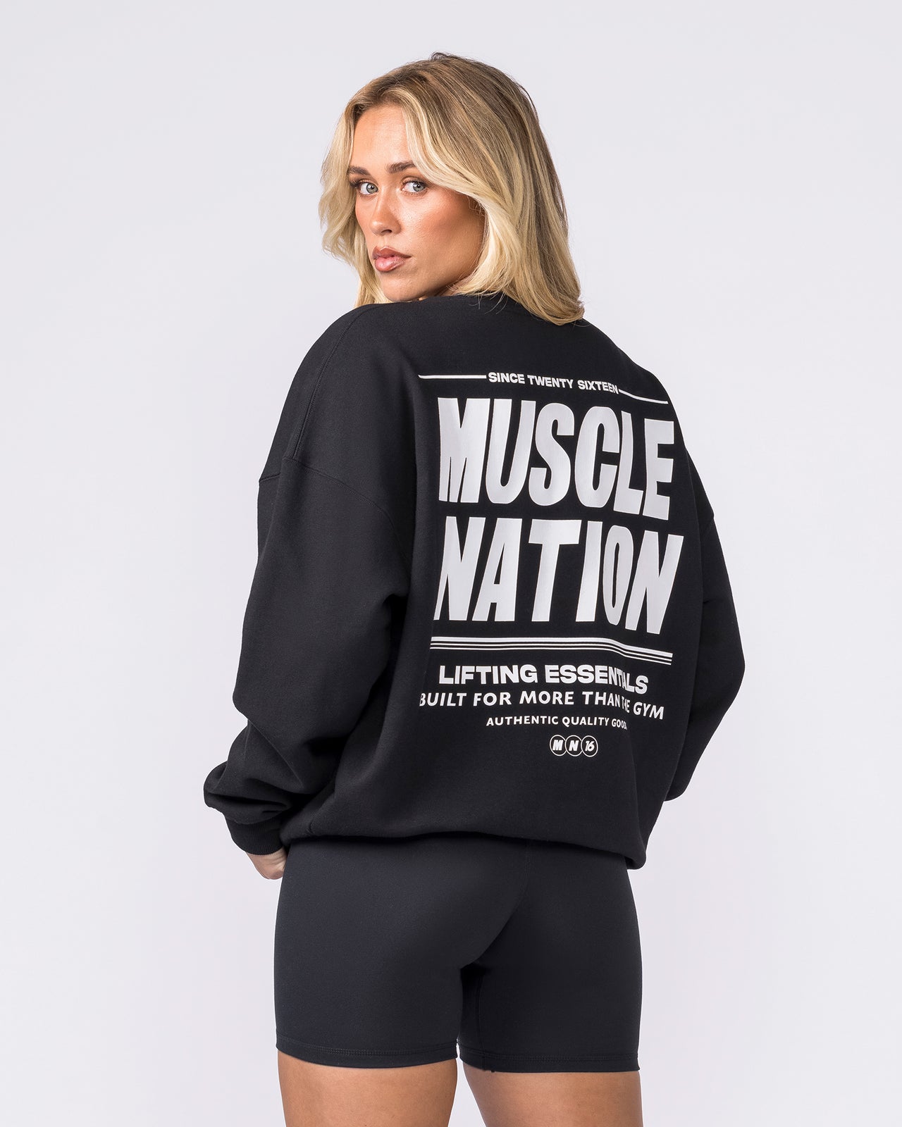 Kick-Start Boxy Pullover - Black-Jumpers & Hoodies-XXS-042618BLK-XXS-MNAPPRL50223-3-Muscle Nation