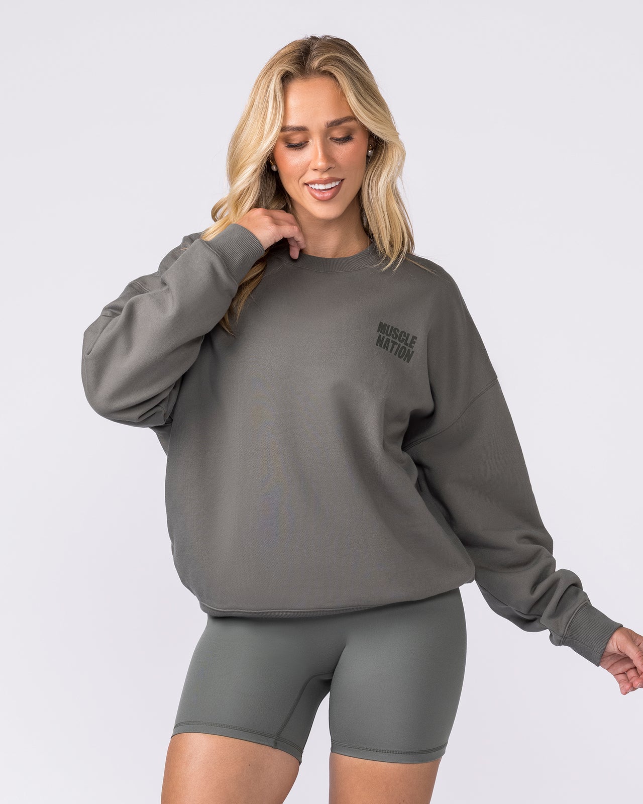 Kick-Start Boxy Pullover - Botanica-Jumpers & Hoodies-XXS-042618BTNCA-XXS-MNAPPRL50232-2-Muscle Nation