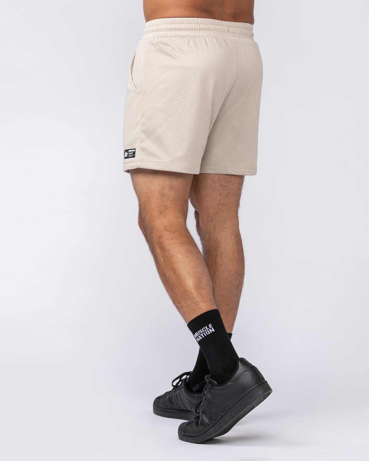 Lay Up 3.5" Shorts - Beige-Shorts-S-082528BEIGE-S-MNAPPRL43527-4-Muscle Nation