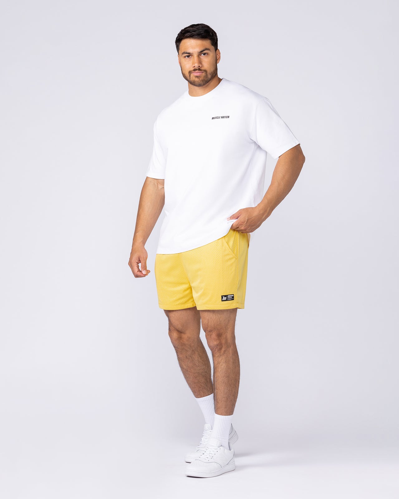 Lay Up 3.5" Shorts - Honeycomb-Shorts-S-112553HYCB-S-MNAPPRL47004-6-Muscle Nation