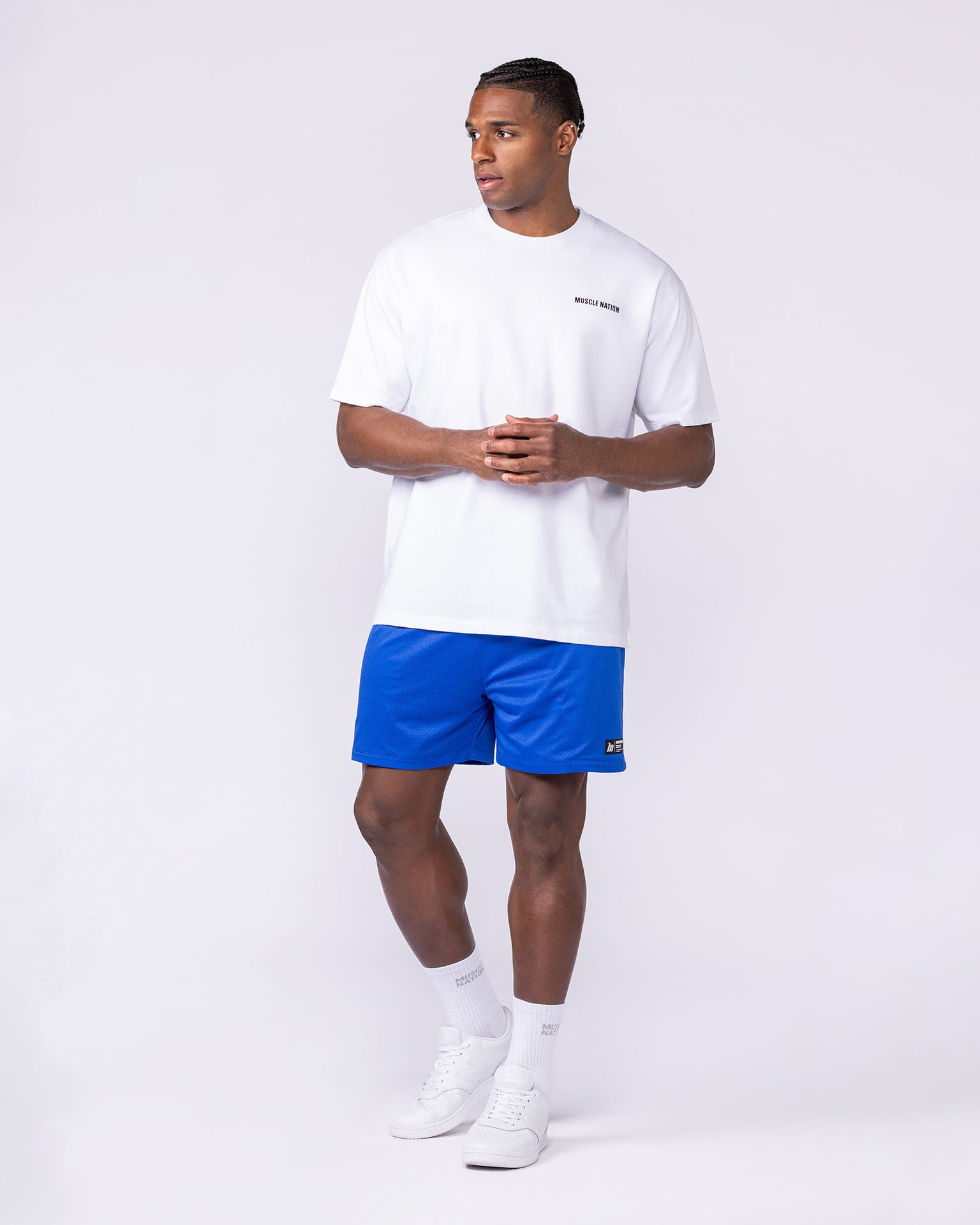 Lay Up 3.5" Shorts - Bondi Blue-Shorts-S-112342BONDIBLU-S-MNAPPRL30719-6-Muscle Nation