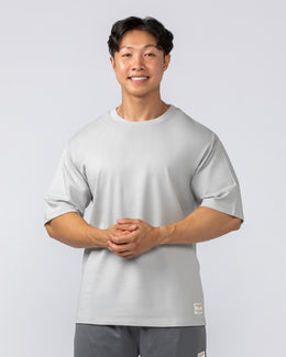 Lee Lem Boxy Loopback Tee - Ice Grey-T-Shirts-XS-022547ICEGREY-XS-MNAPPRL40926-1-Muscle Nation