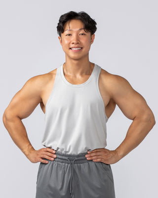 Lee Lem String Singlet - Ice Grey-Singlets & Tanks-S-022550ICEGREY-S-MNAPPRL40891-1-Muscle Nation
