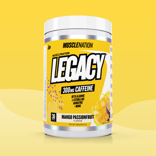 LEGACY Pre Workout Energy - Mango Passionfruit - 30 serves-Pre-Workouts-MNSUPPS0243-764460254525-1-Muscle Nation