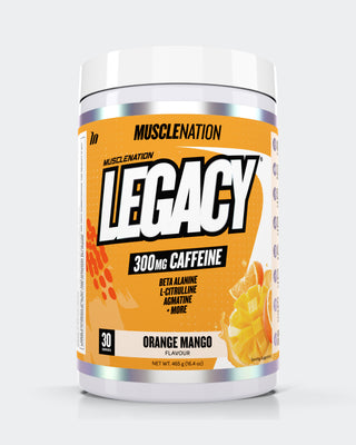 LEGACY Pre Workout Energy - Orange Mango - 30 serves-Pre-Workouts-MNSUPPS0335-745114578150-1-Muscle Nation