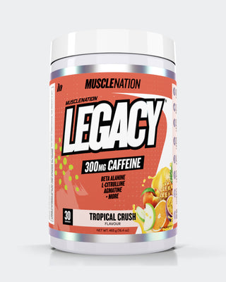 LEGACY Pre Workout Energy - Tropical Crush - 30 serves-Pre-Workouts-MNSUPPS0250-764460254532-1-Muscle Nation