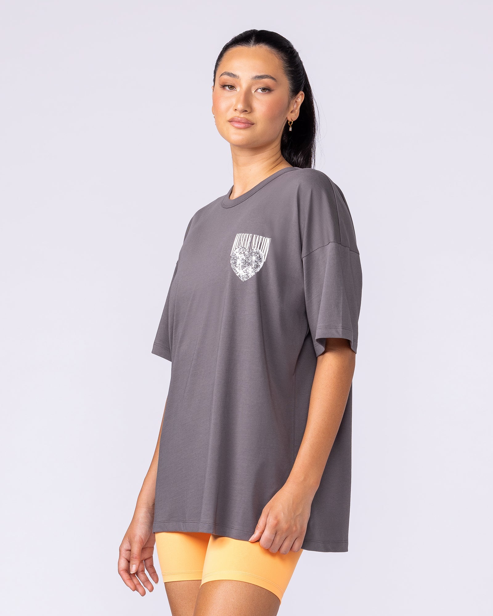 Less Panic More Disco Oversized Tee - Tornado-T-Shirts-XXS-1125144TRNDO-XXS-MNAPPRL46215-2-Muscle Nation