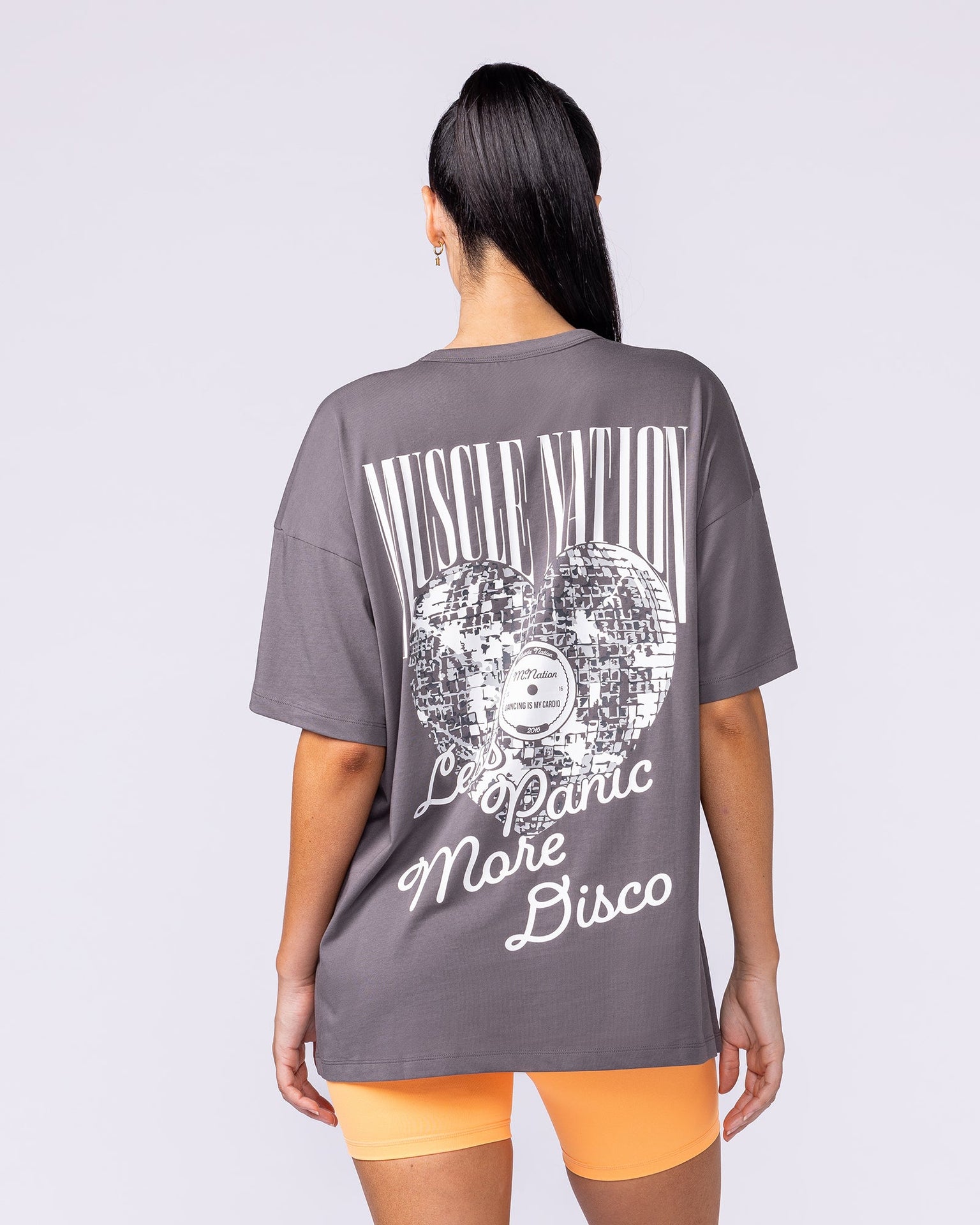 Less Panic More Disco Oversized Tee - Tornado-T-Shirts-XXS-1125144TRNDO-XXS-MNAPPRL46215-5-Muscle Nation