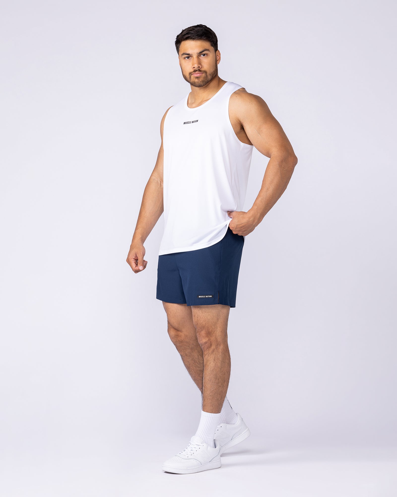 Level Up Training 4” Shorts - Navy-Shorts-S-1125156NAVY-S-MNAPPRL47464-6-Muscle Nation