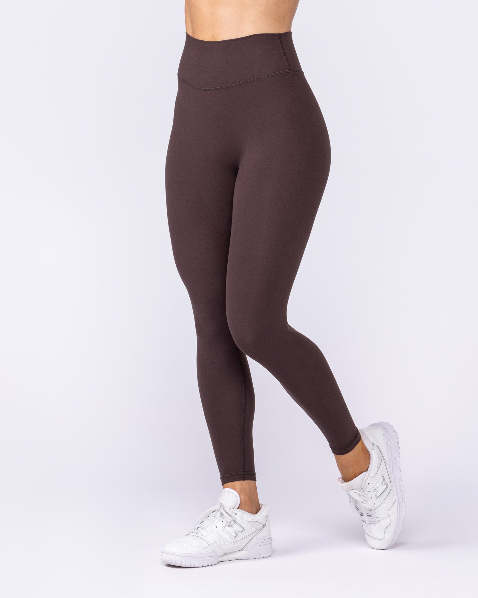 Liberty Zero Rise Ankle Length Leggings - Cocoa-Leggings-XXS-042534COCOA-XXS-MNAPPRL41667-2-Muscle Nation