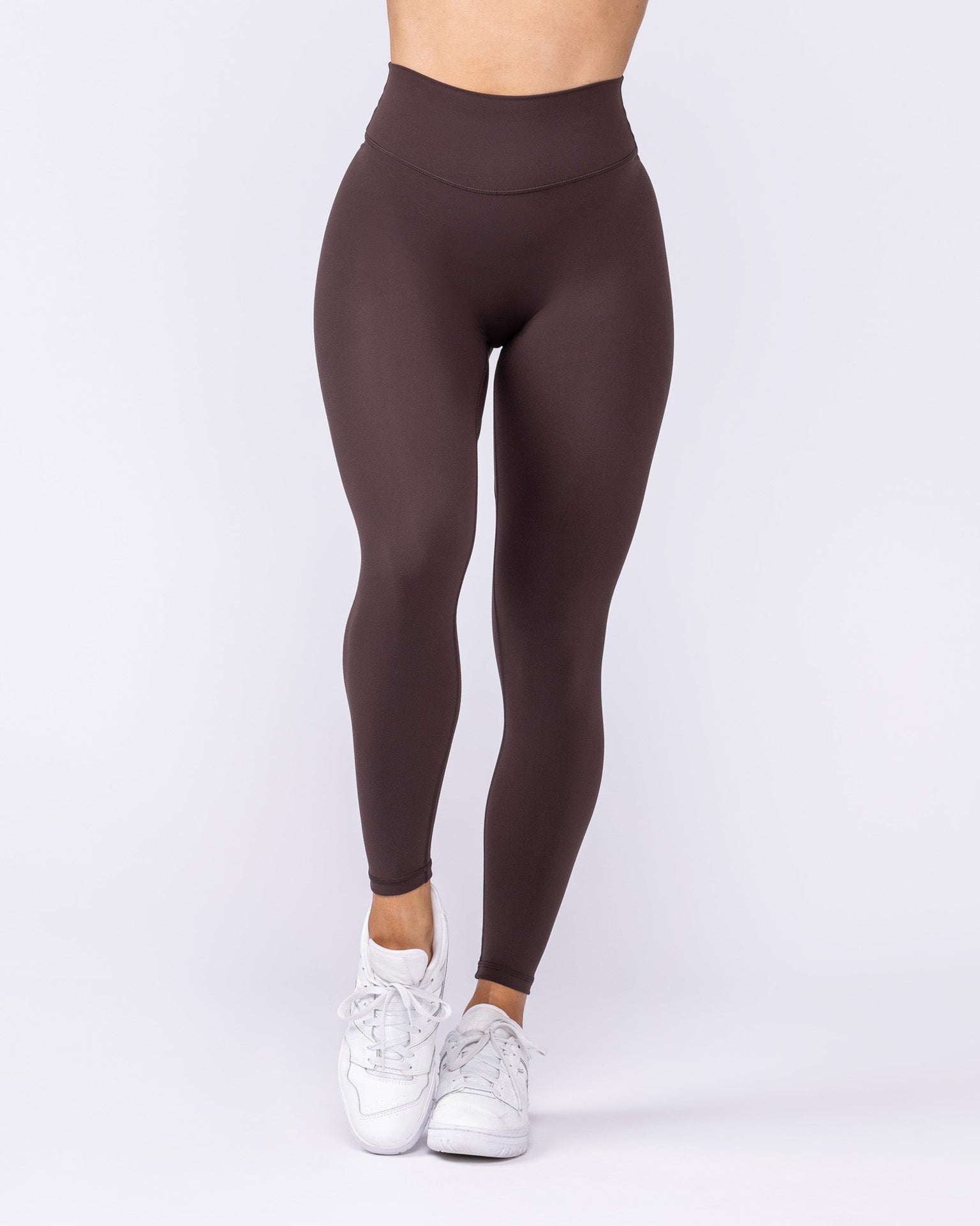 Liberty Zero Rise Ankle Length Leggings - Cocoa-Leggings-XXS-042534COCOA-XXS-MNAPPRL41667-3-Muscle Nation