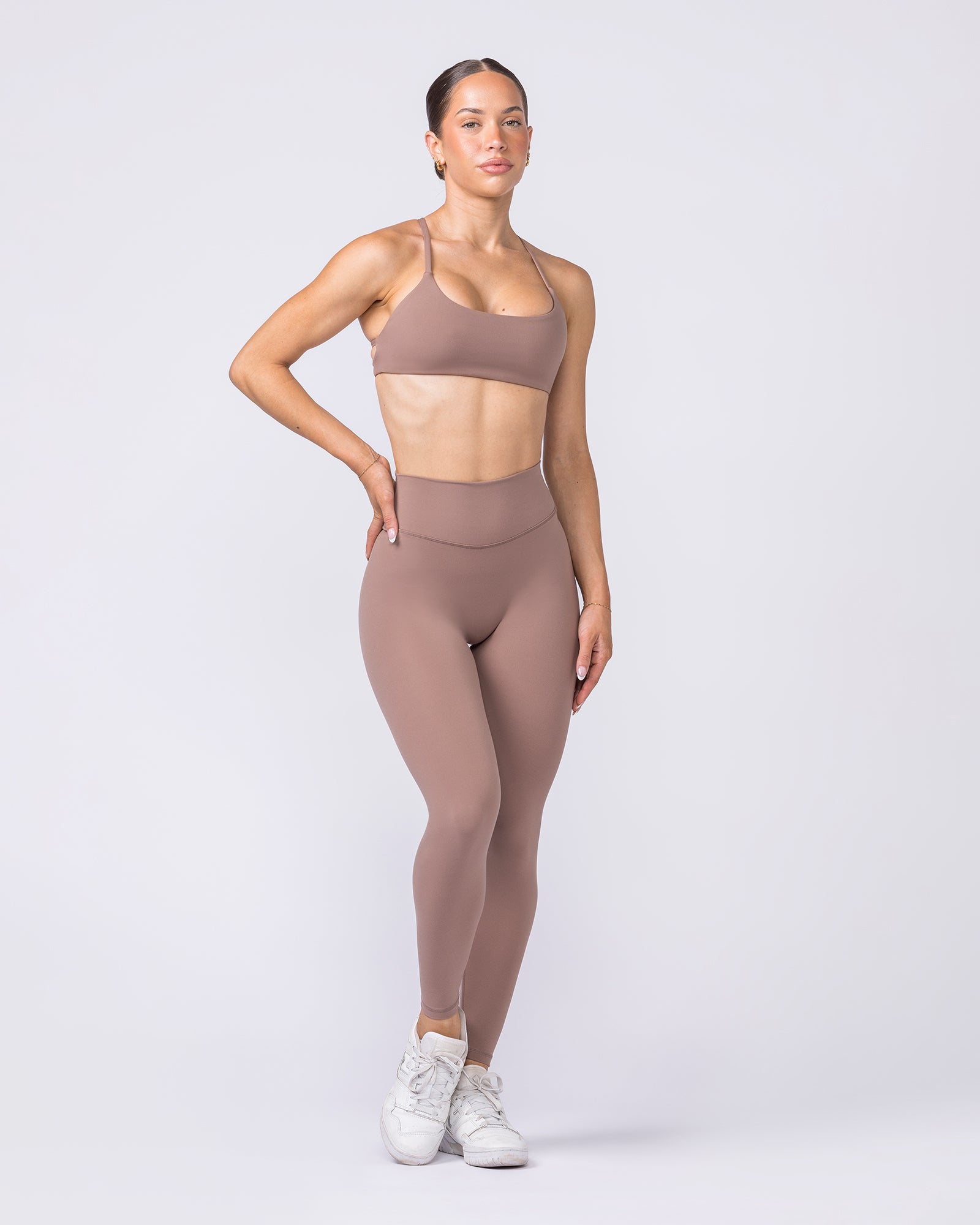 Liberty Zero Rise Ankle Length Leggings - Cookie-Leggings-XXS-022604CKE-XXS-MNAPPRL48341-5-Muscle Nation