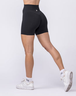 Liberty High Rise Bike Shorts Black - Muscle Nation women's bike shorts