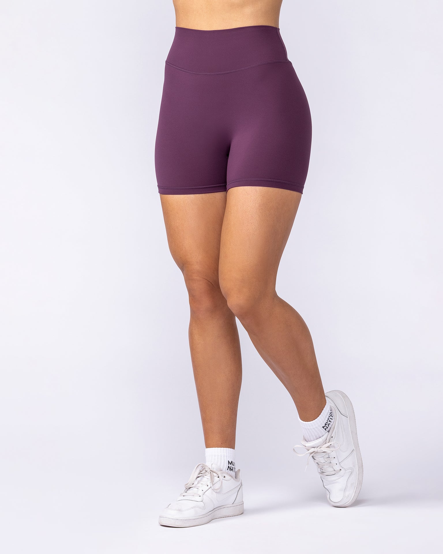 Liberty High Rise Midway Shorts - Cranberry
