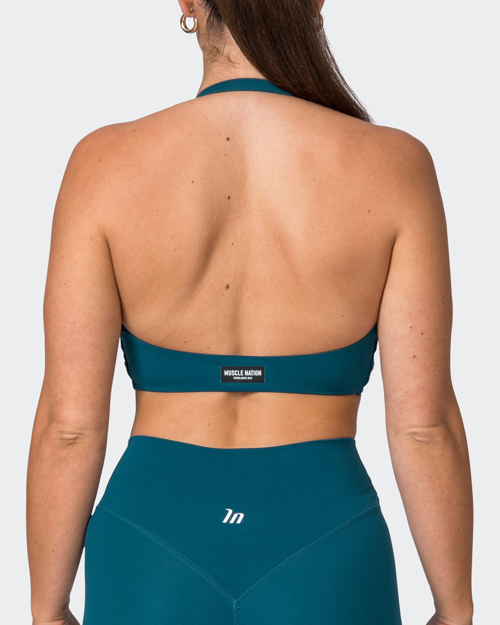 Hype Halter Bralette - Dark Marine-Bralettes-XS-072319DRKMRN-XS-MNAPPRL25689-6-Muscle Nation