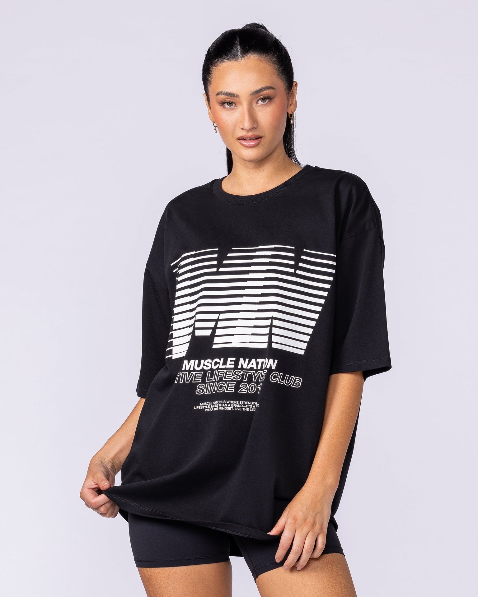 Lifestyle Pump Cover - Black-T-Shirts-XS-1125179BLK-XS-MNAPPRL47487-8-Muscle Nation