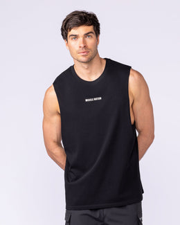 Lifestyle Training Tank - Black-Singlets & Tanks-S-1125220BLK-S-MNAPPRL47509-1-Muscle Nation