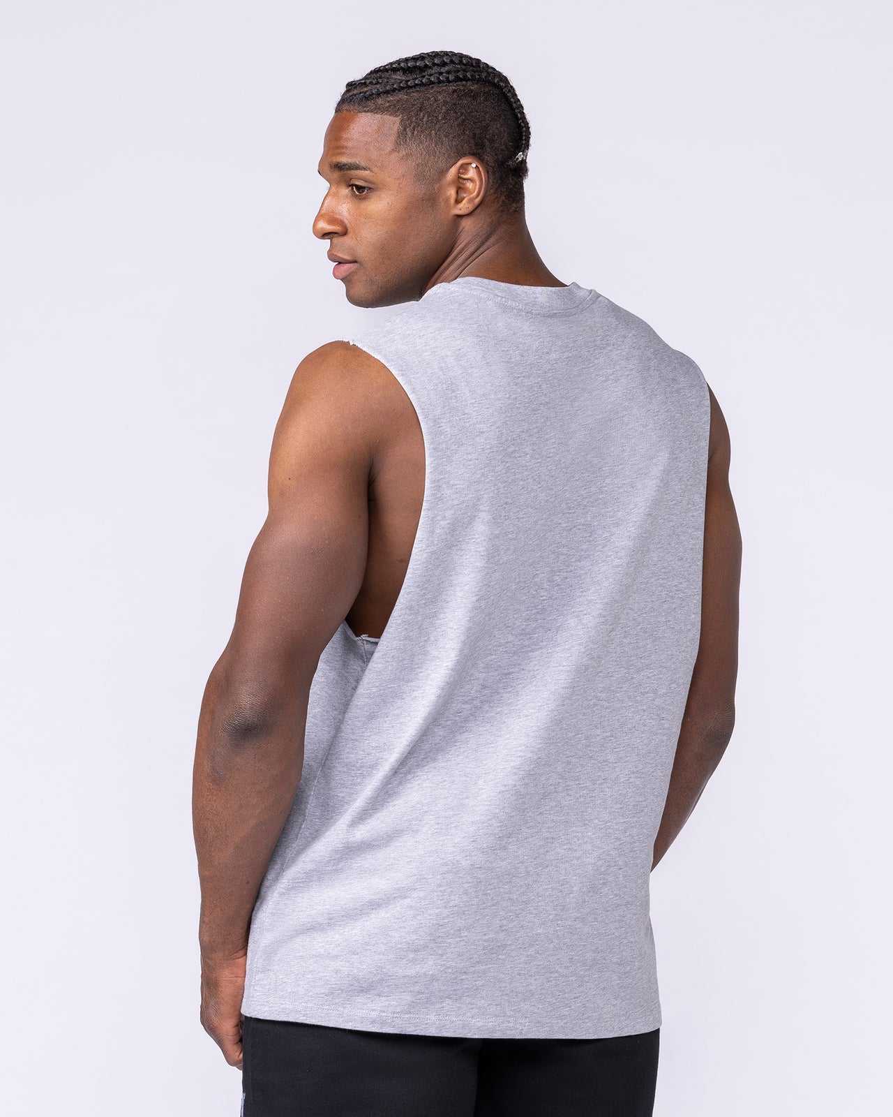 Lifestyle Training Tank - Light Grey Marl-Singlets & Tanks-S-1125220LTGRYMRL-S-MNAPPRL47495-2-Muscle Nation