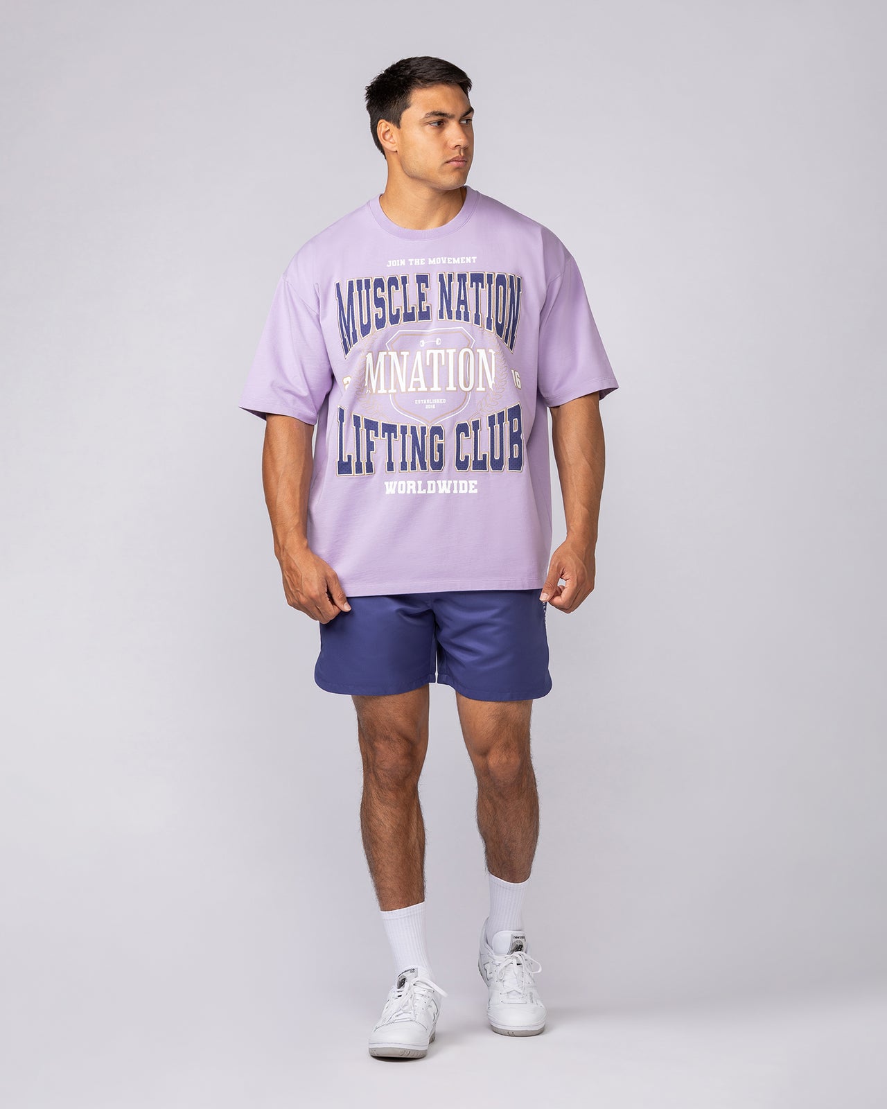 Lifting Club Pump Cover - Lavender-T-Shirts-XS-062531LAV-XS-MNAPPRL43317-6-Muscle Nation