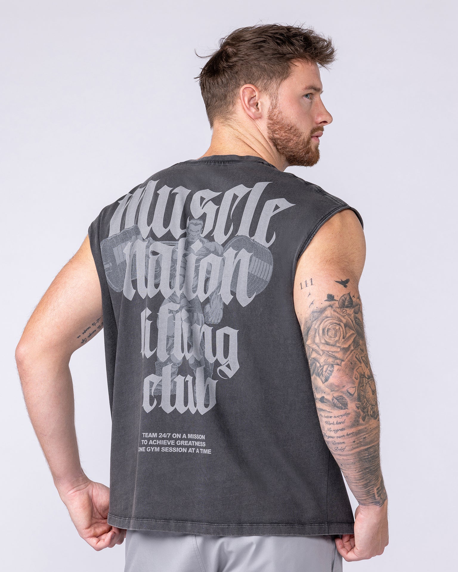 Lifting Club Vintage Boxy Muscle Tank - Washed Black-Singlets & Tanks-S-1125138WSHBLK-S-MNAPPRL47516-5-Muscle Nation