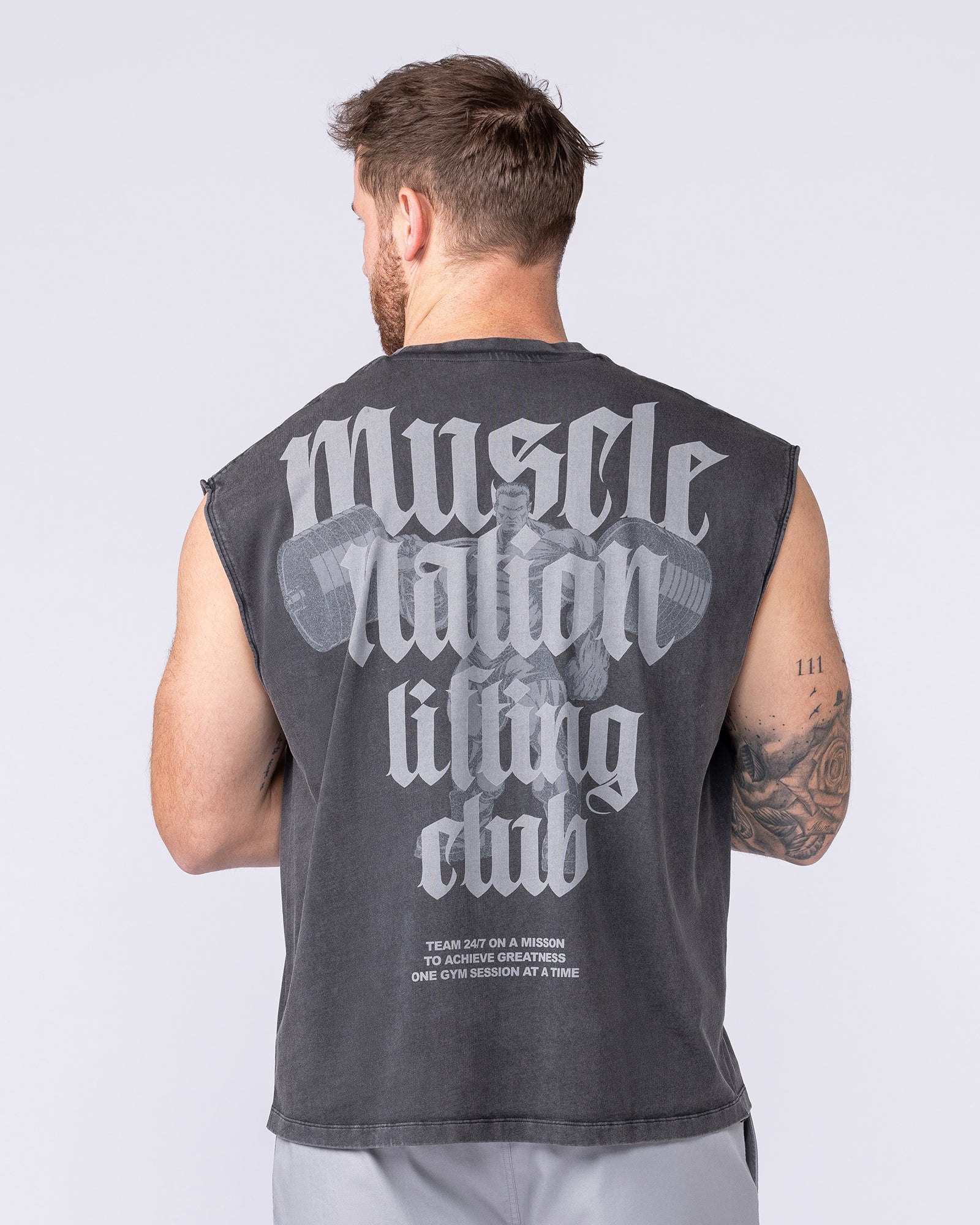 Lifting Club Vintage Boxy Muscle Tank - Washed Black-Singlets & Tanks-S-1125138WSHBLK-S-MNAPPRL47516-6-Muscle Nation