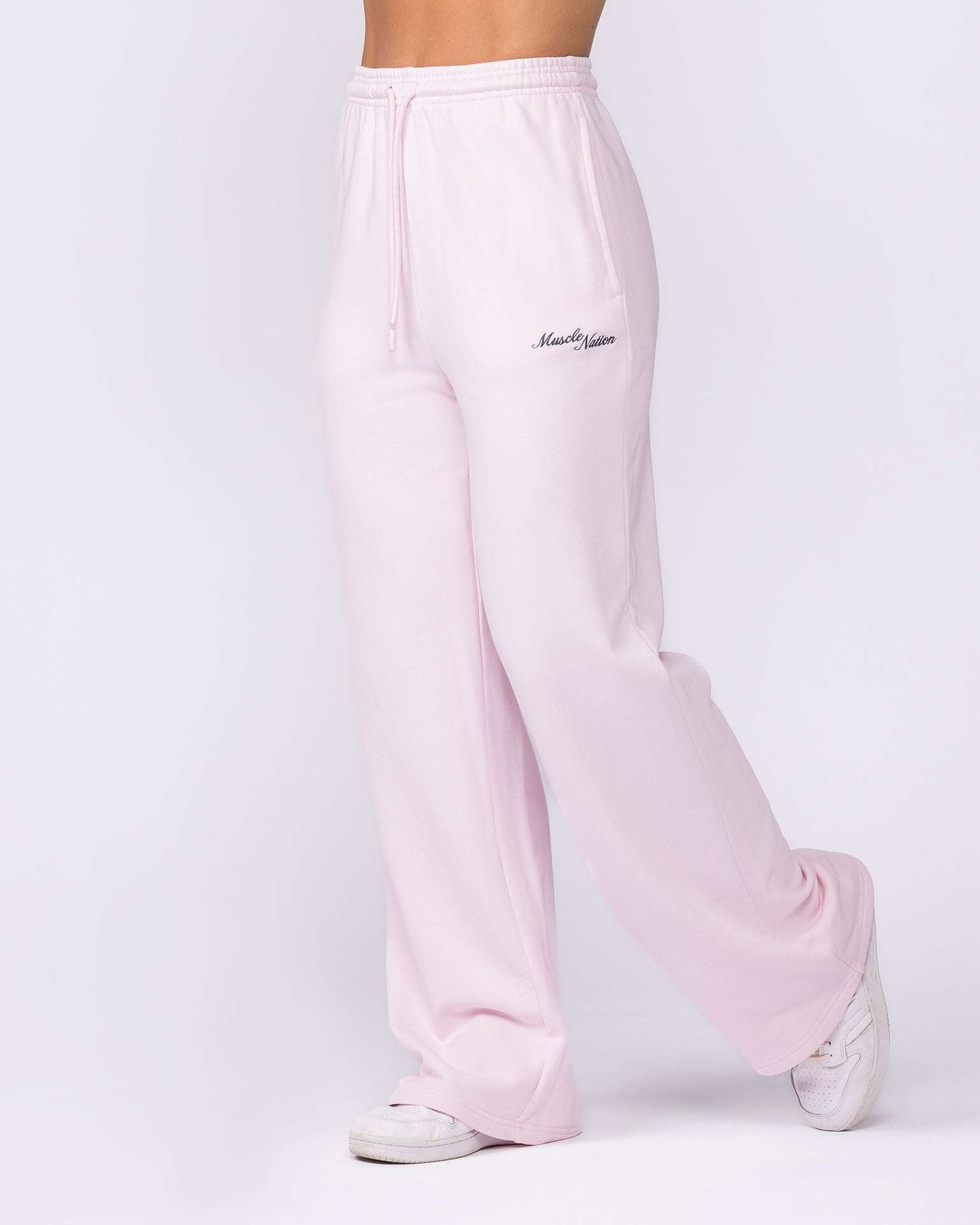 Loopback Straight Leg Trackies - Babydoll-Bottoms-XXS-032623BBYDL-XXS-MNAPPRL49458-4-Muscle Nation