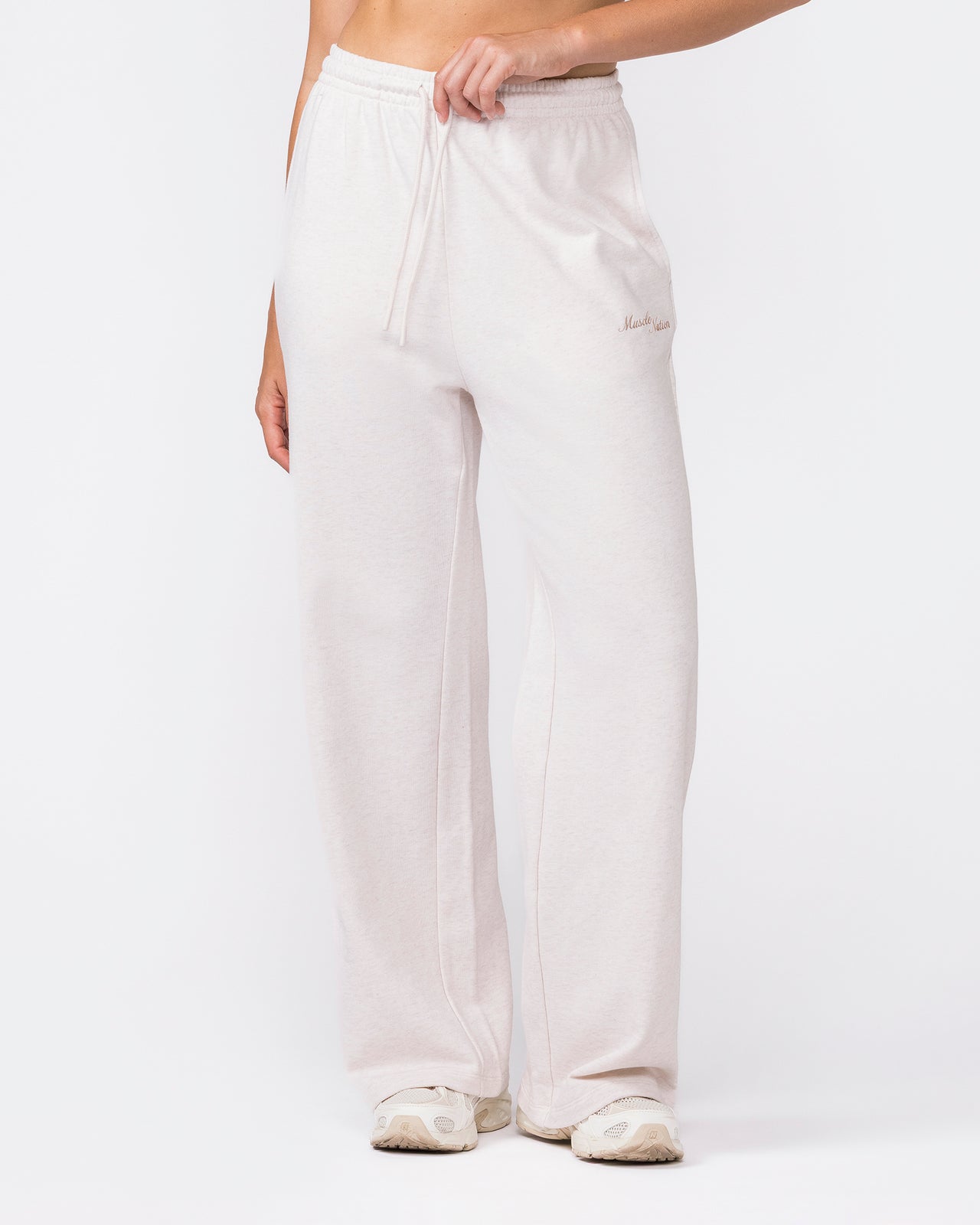 Loopback Straight Leg Trackies - Dew Marl-Bottoms-XXS-042624DEWMRL-XXS-MNAPPRL49928-3-Muscle Nation