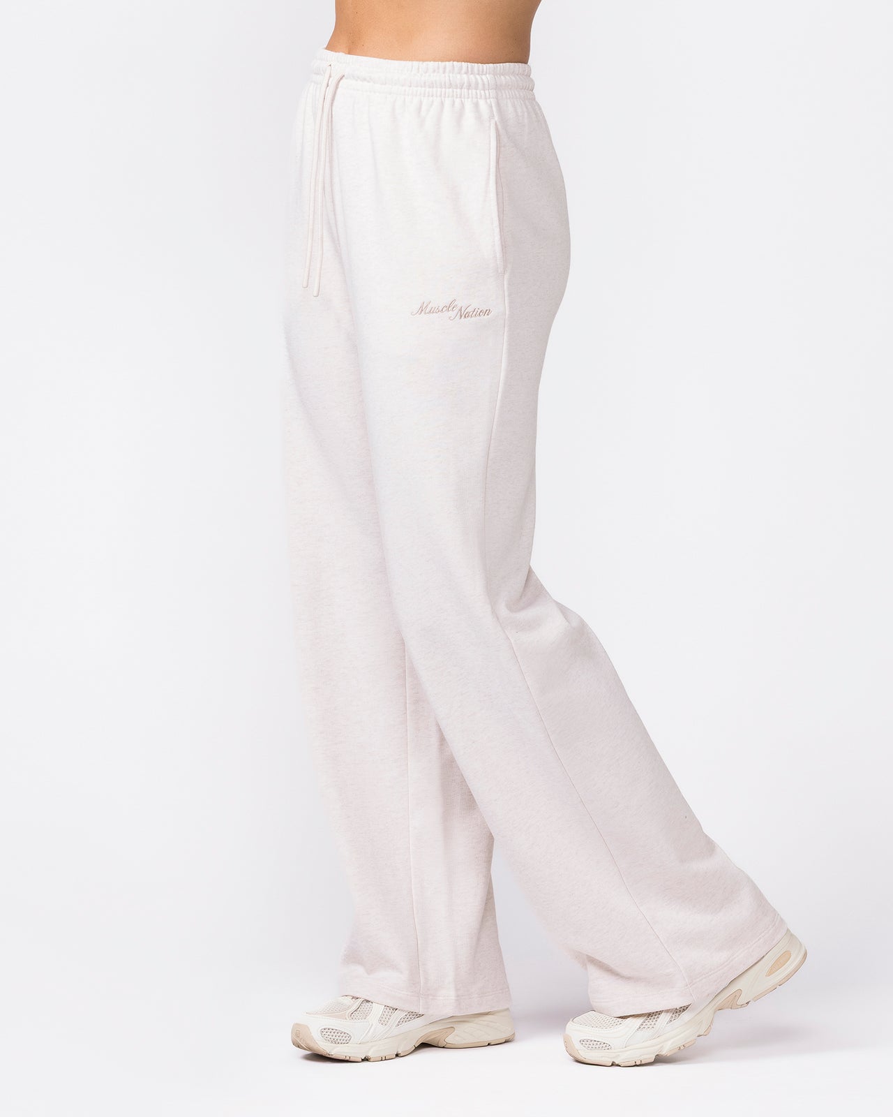 Loopback Straight Leg Trackies - Dew Marl-Bottoms-XXS-042624DEWMRL-XXS-MNAPPRL49928-5-Muscle Nation