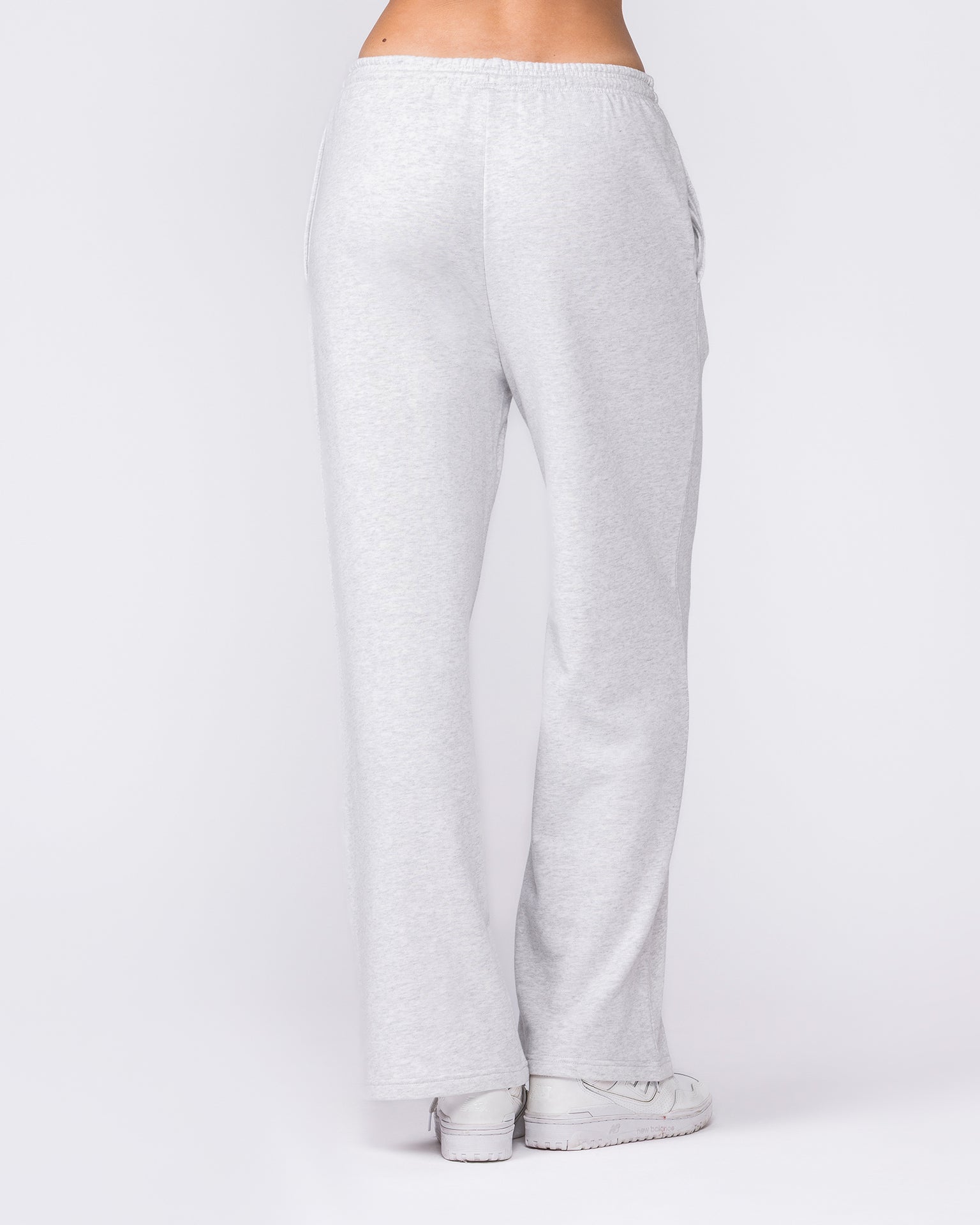 Loopback Straight Leg Trackies - Snow Grey Marl-Bottoms-XXS-032623SNGRYMR-XXS-MNAPPRL49449-5-Muscle Nation