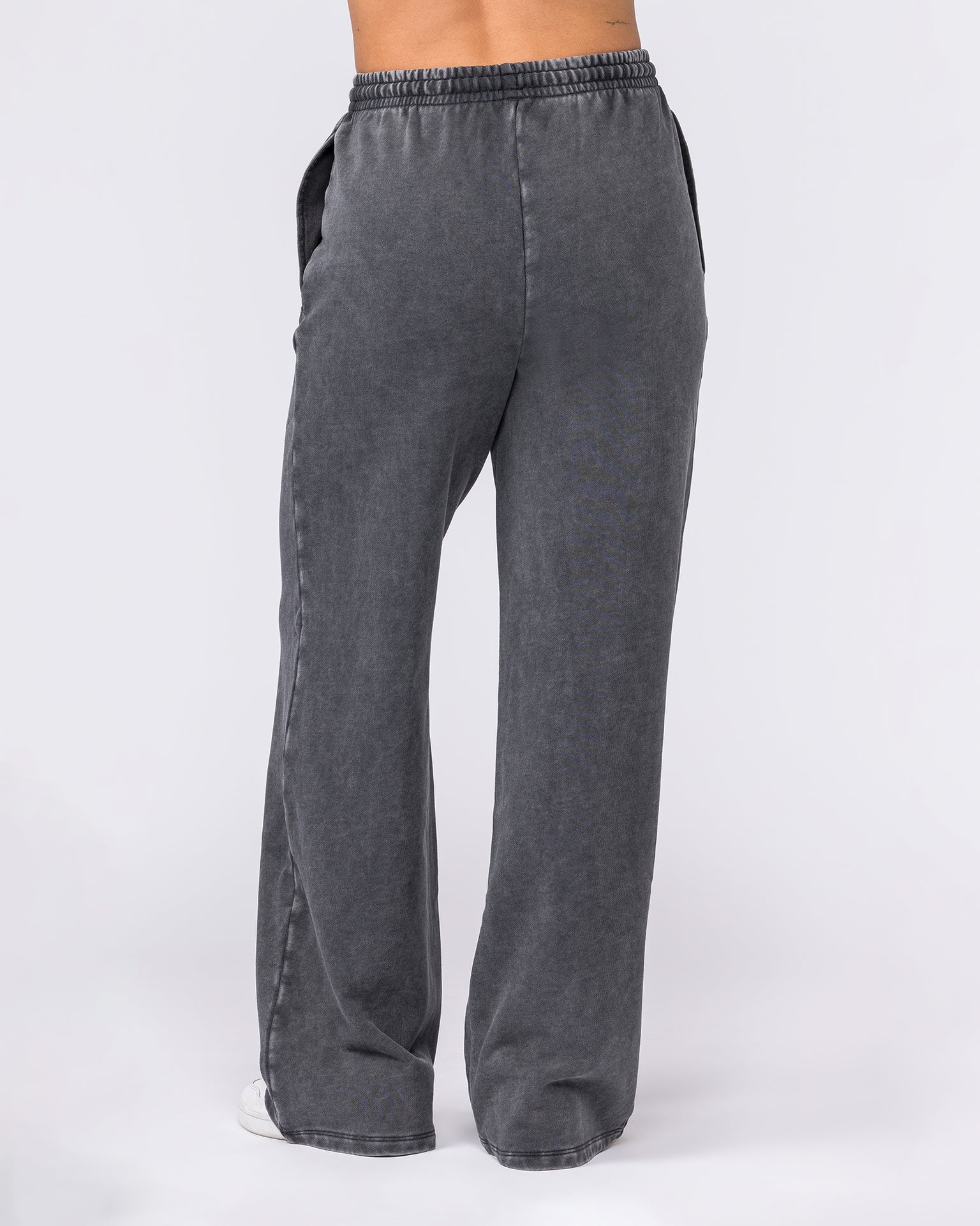 Loopback Straight Leg Vintage Trackies - Washed Black-Bottoms-XXS-032626WSHBLK-XXS-MNAPPRL49305-5-Muscle Nation