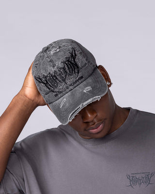 Gothic Dad Cap - Washed Dark Grey