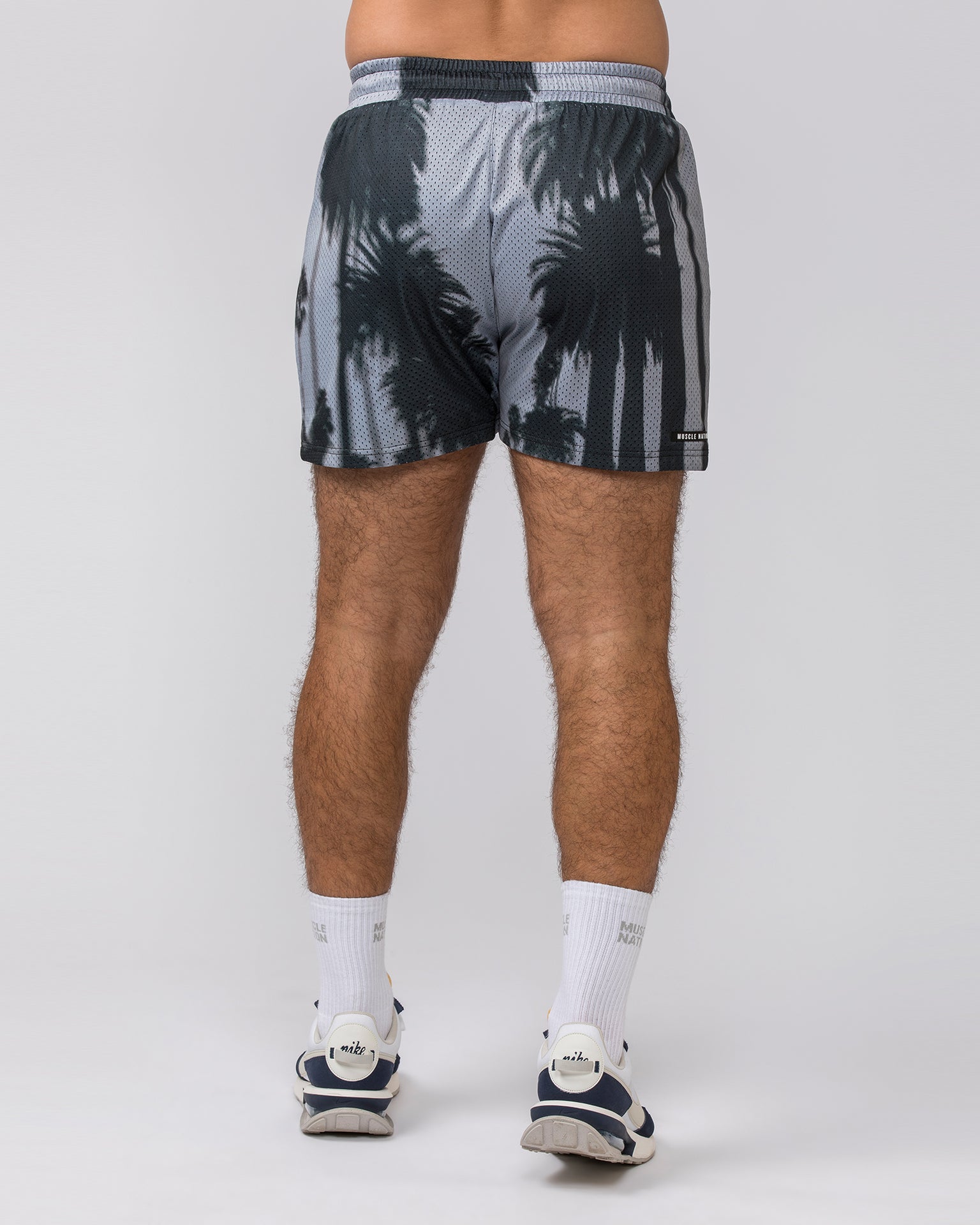 Lay Up 3.5" Shorts - Palm Tree Print-Shorts-S-112342PLMTRE-S-MNAPPRL30712-5-Muscle Nation