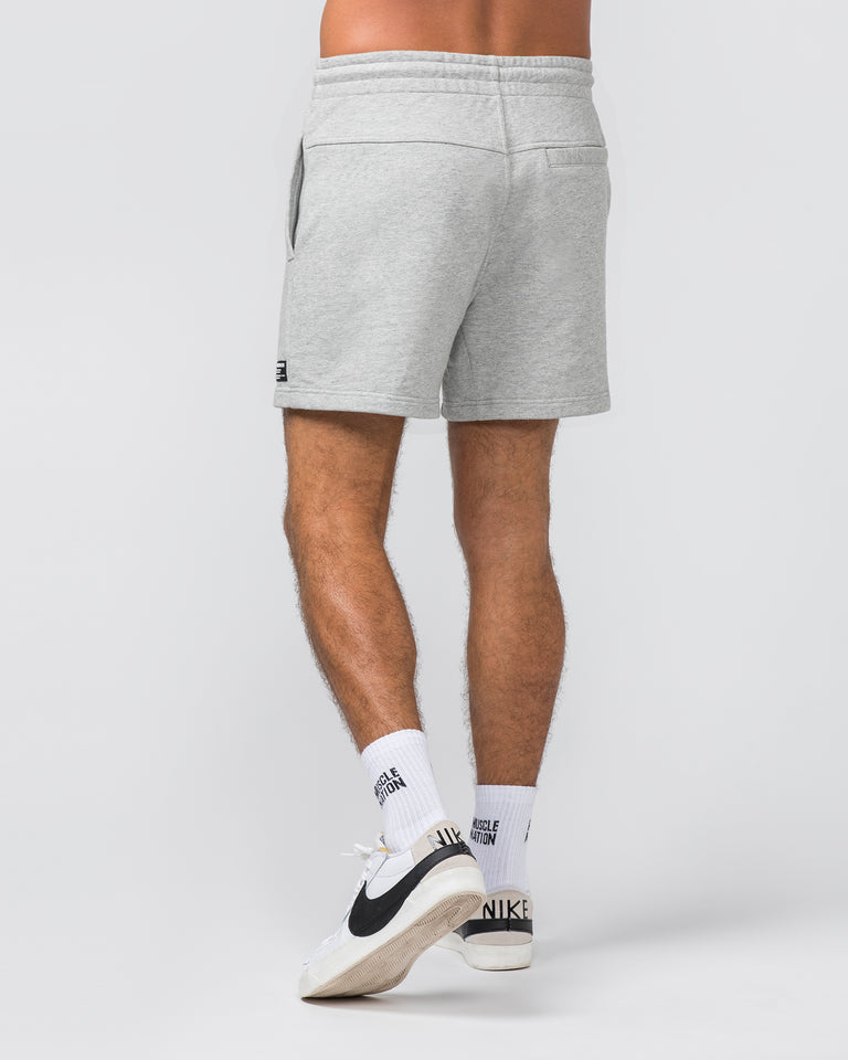 Sweat 5" Shorts - Grey Marl-Shorts-S-032444GRYMRL-S-MNAPPRL30641-3-Muscle Nation