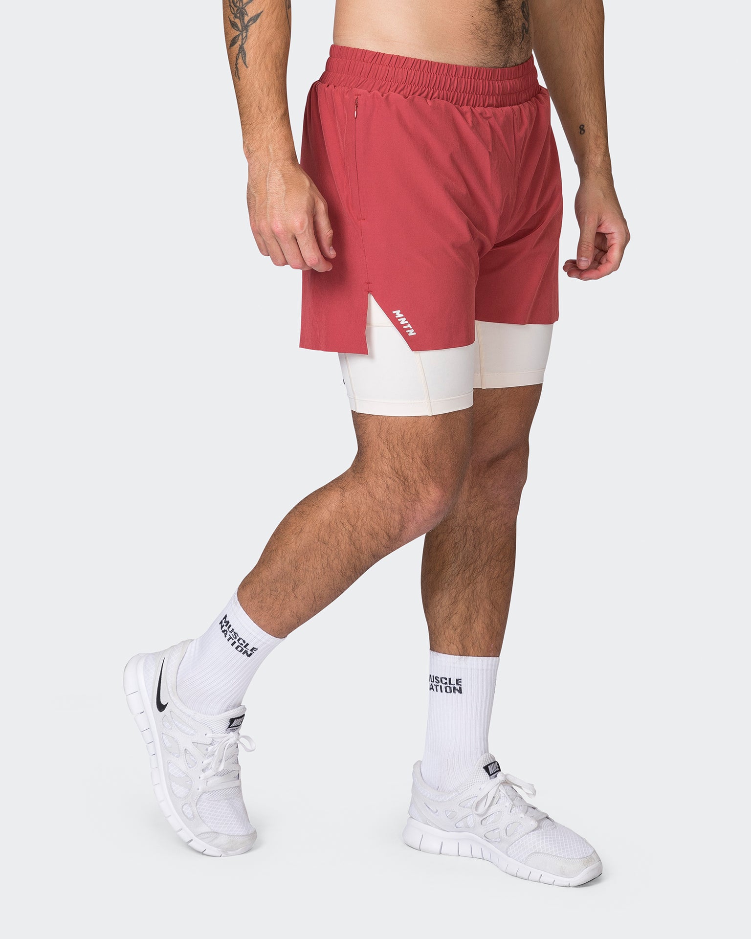 Replay 3" Shorts - Dusty Red-Shorts-S-052334DTSYRD-S-MNAPPRL25205-2-Muscle Nation